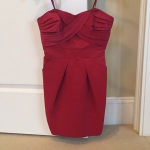 New BCBGeneration red strapless mini dress